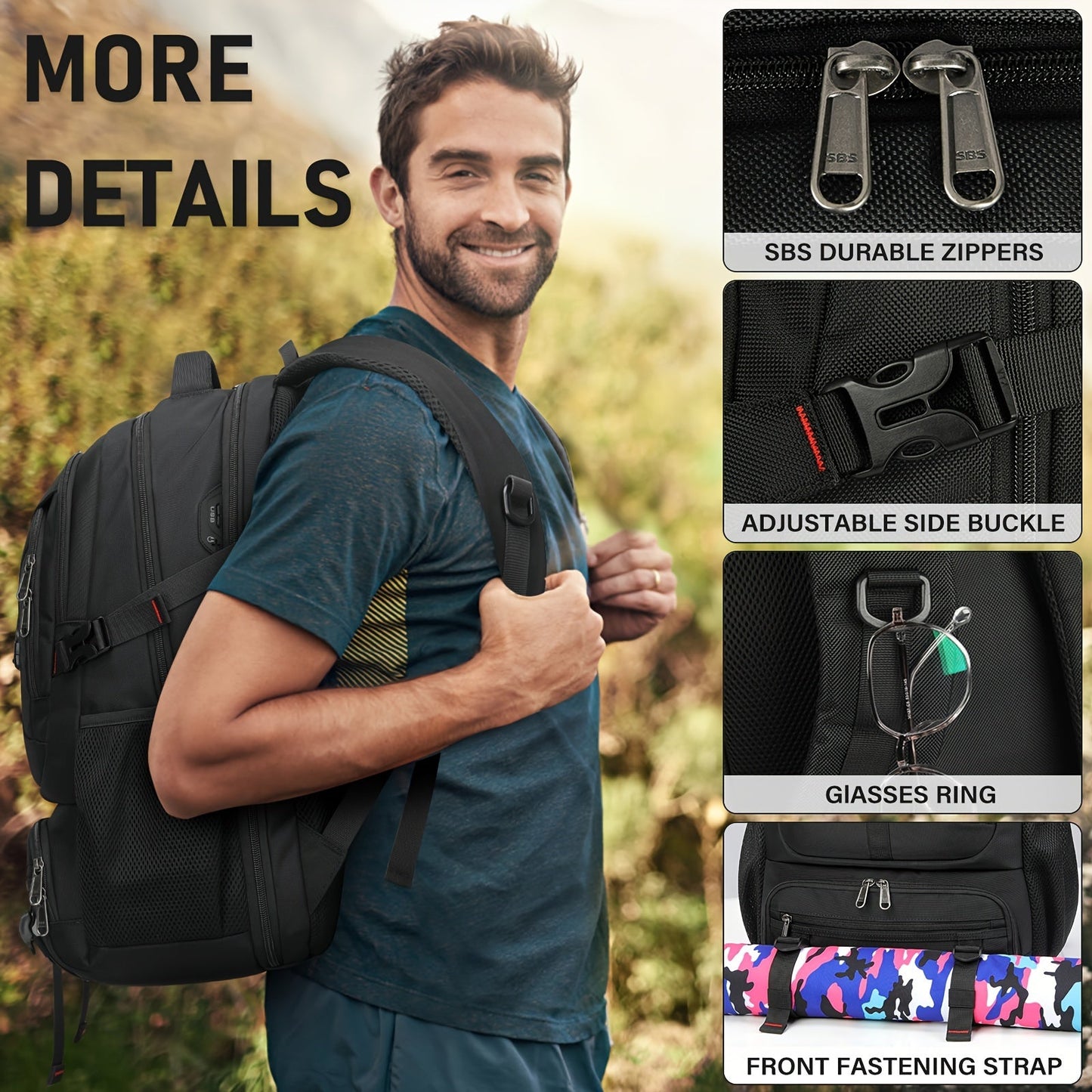 Sac à dos multifonction - Spacieux, pratique et idéal pour le travail ou les voyages