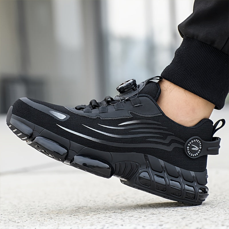Chaussures de Sécurité pour Hommes - Respirantes et Antidérapantes avec Boucle Rotative