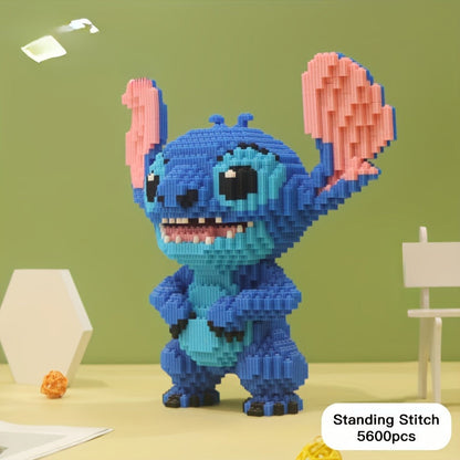 Puzzle de construction 3D Stitch – Modèle coloré et détaillé pour constructeurs créatifs