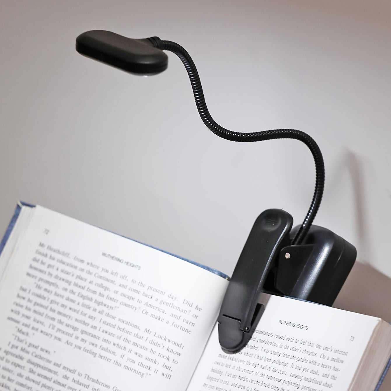 Lampe à pince flexible – Lampe de lecture portable avec col réglable pour la maison ou les voyages