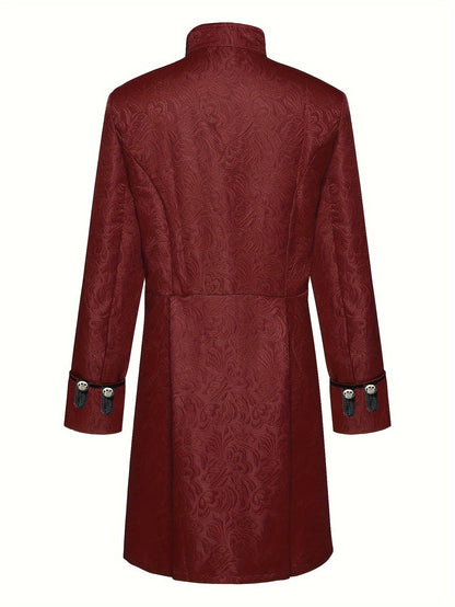 Veste Jacquard Médiévale Henri - Tenue Élégante et Stylée pour Occasions Festives