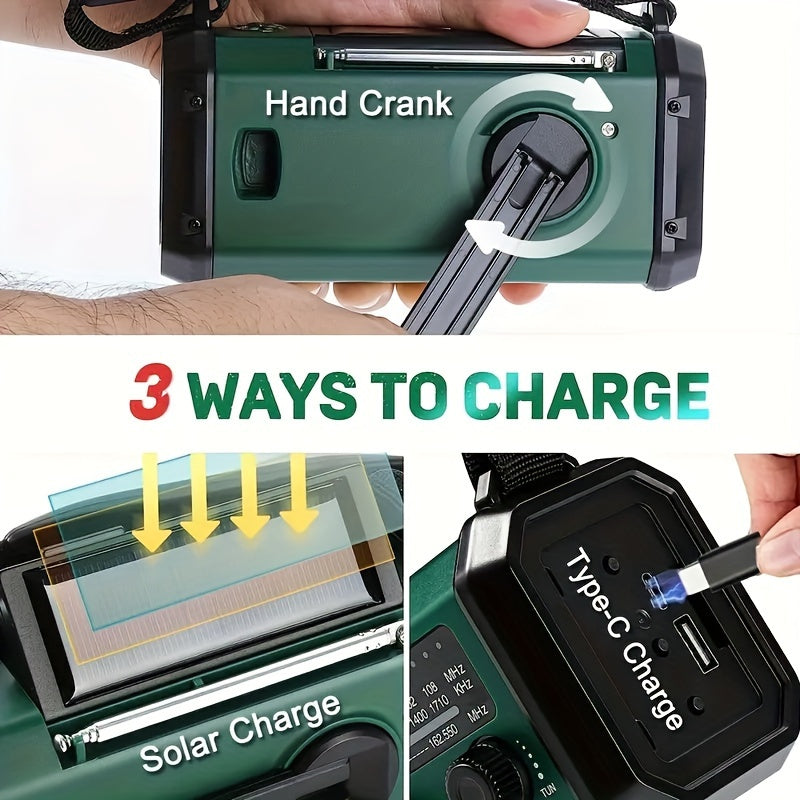 EcoPower Radiator – Radio de secours multifonction avec lampe de poche et chargeur
