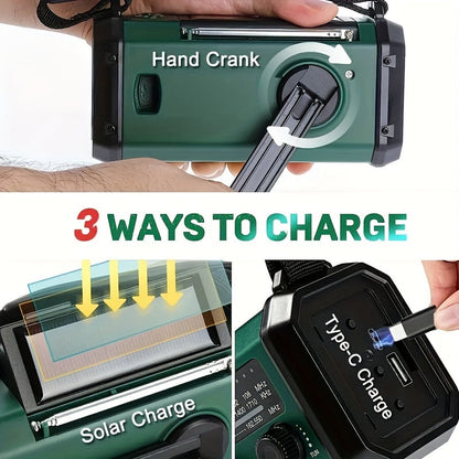 EcoPower Radiator – Radio de secours multifonction avec lampe de poche et chargeur