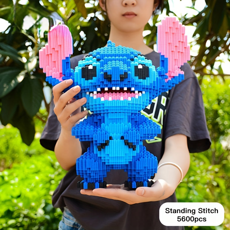Puzzle de construction 3D Stitch – Modèle coloré et détaillé pour constructeurs créatifs