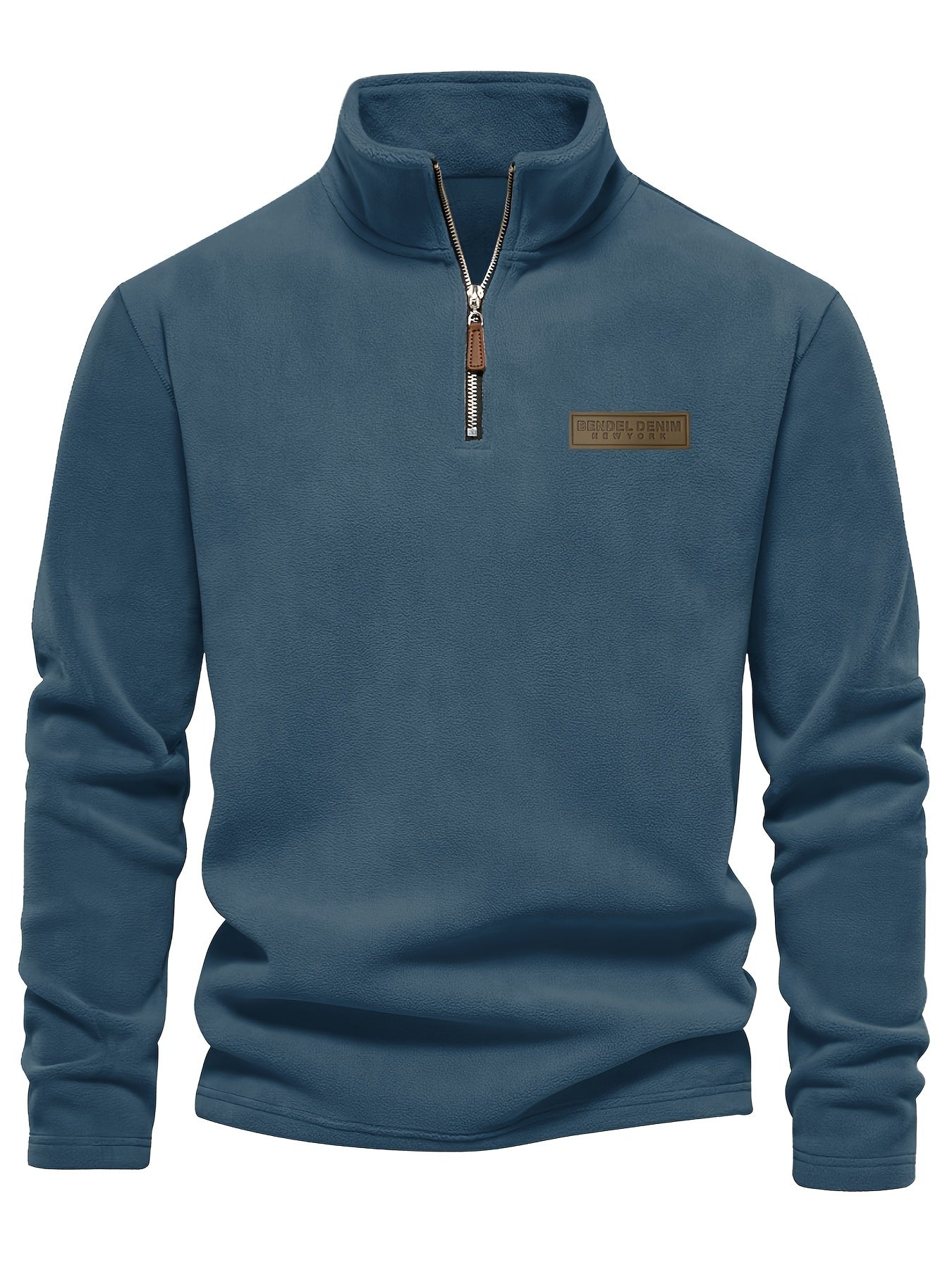 Pull-Over Demi-Zip Doublé en Polaire - Confortable et Chaud pour les Jours Froids
