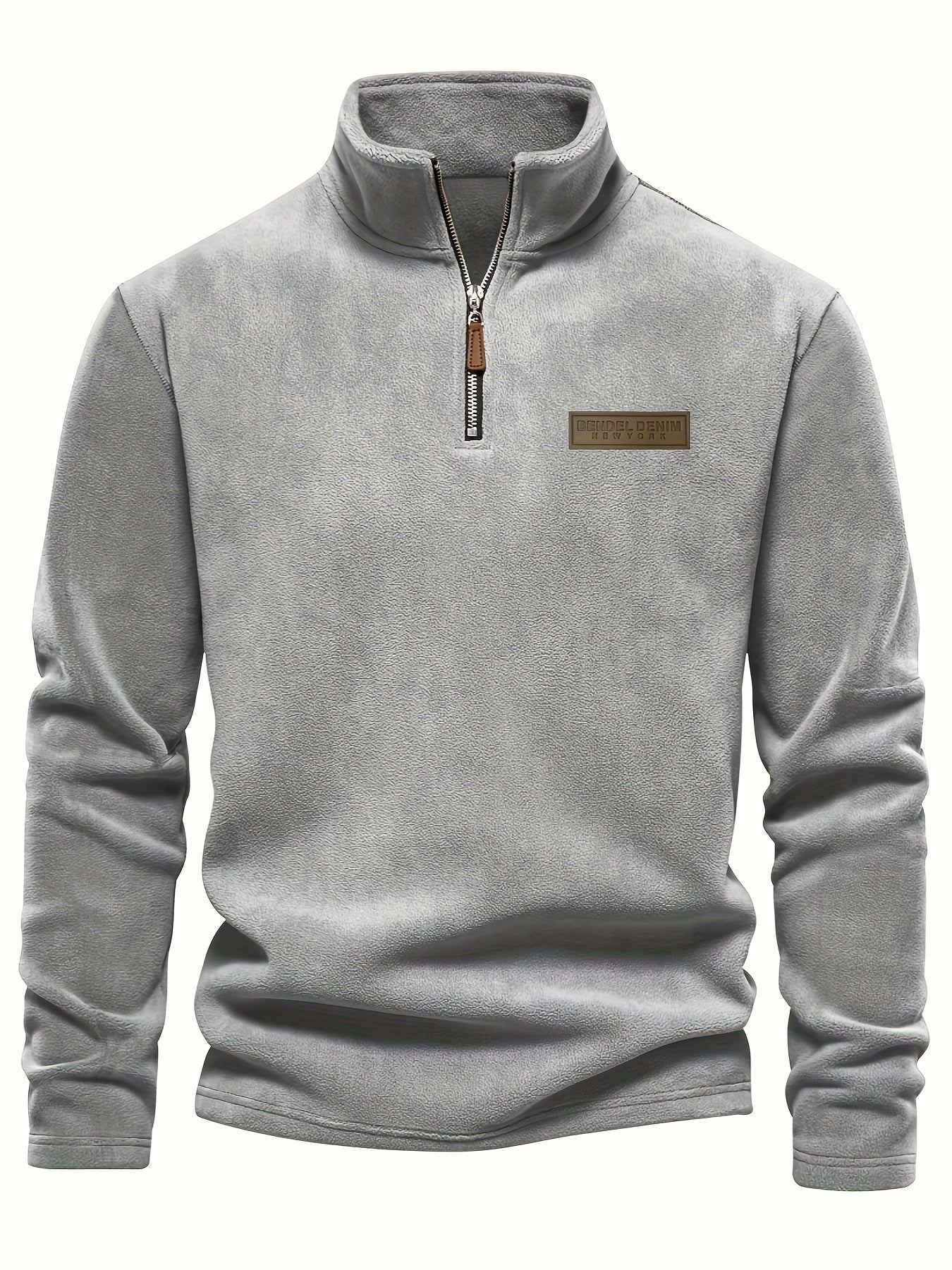 Pull-Over Demi-Zip Doublé en Polaire - Confortable et Chaud pour les Jours Froids