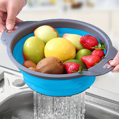 Set de Passoires en Silicone Pliables – Parfaites pour Pâtes, Légumes et Fruits