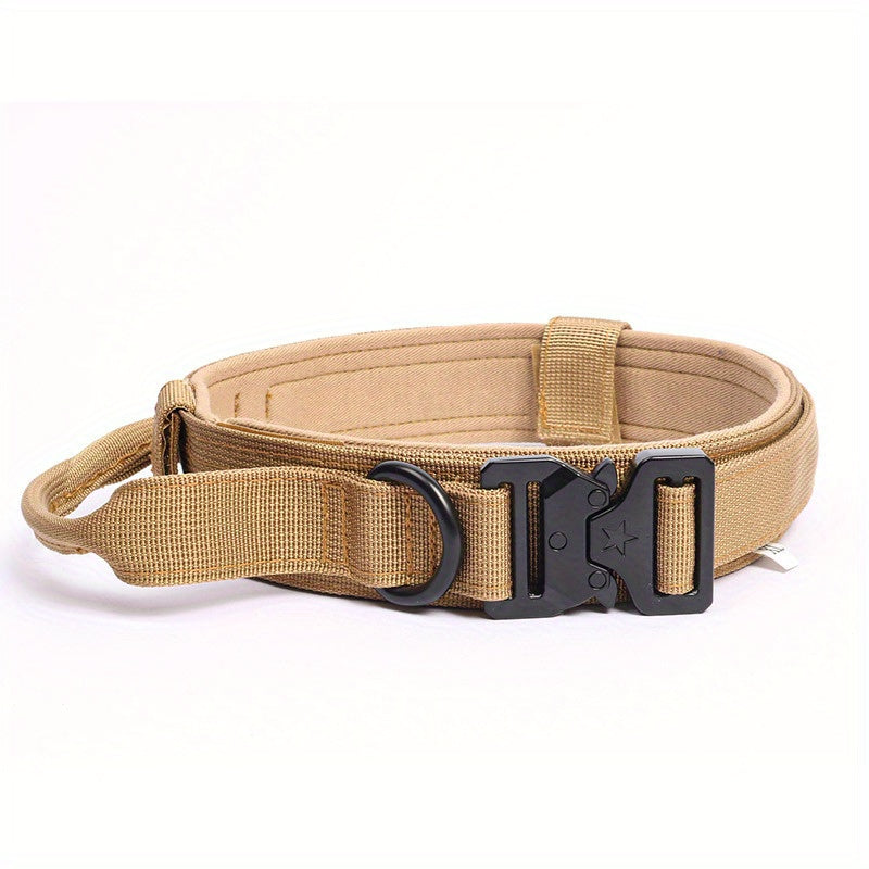 Collier tactique militaire pour chien – Réglable et durable pour chiens moyens et grands
