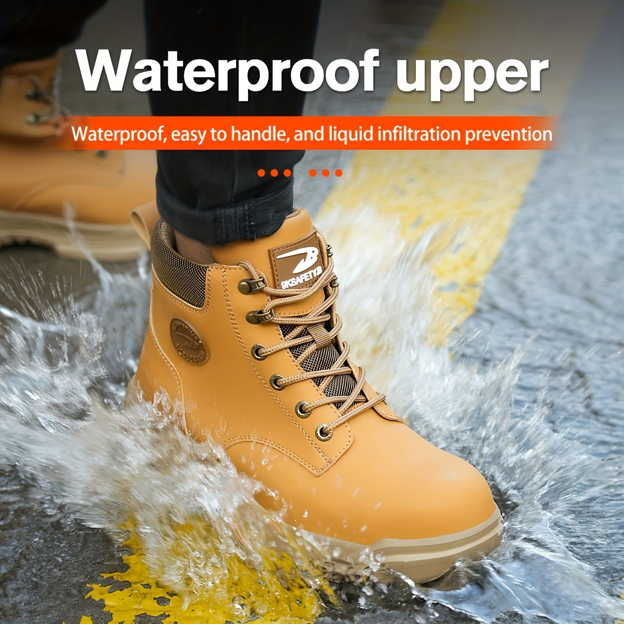 Bottes de travail robustes avec embouts en acier – Durables et confortables pour le travail et l’industrie