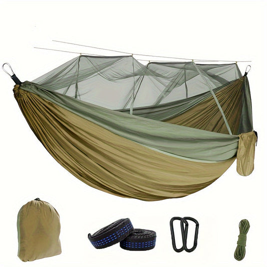 Hamac double avec moustiquaire – Confort et protection pour le camping et les voyages