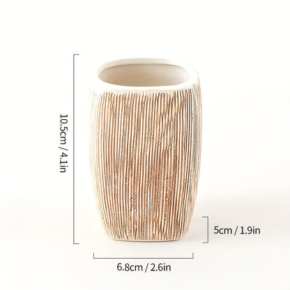 Set de Salle de Bain en Céramique Style Grain de Bois – Accessoires de Luxe pour une Touche Naturelle dans votre Salle de Bain