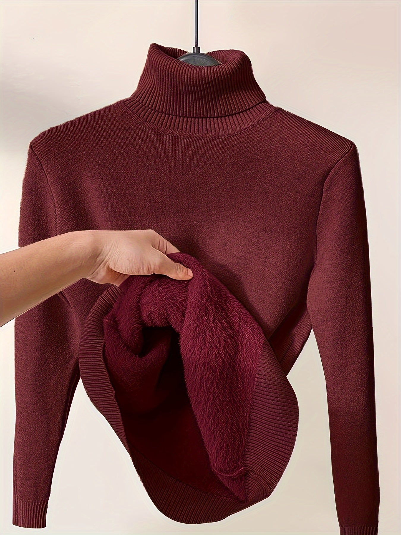 Pull Col Roulé Thermique - Confortable et Chaud pour les Jours Froids