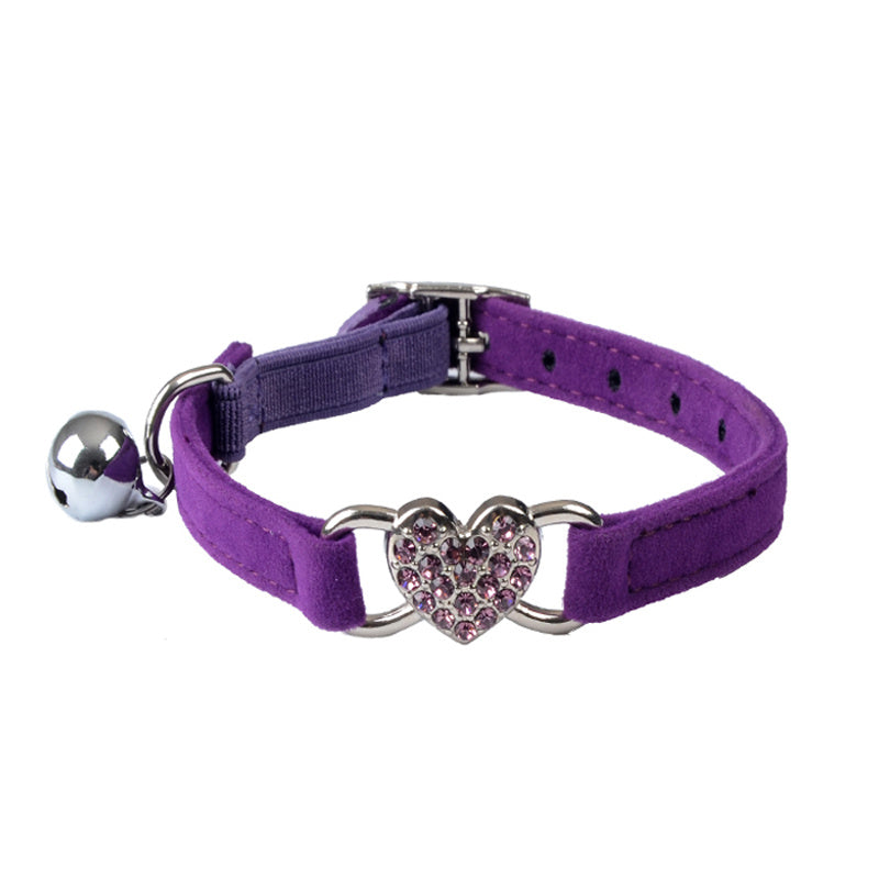 Collier pour chat Cœur Étincelant – Apportez une touche luxueuse au look de votre chat