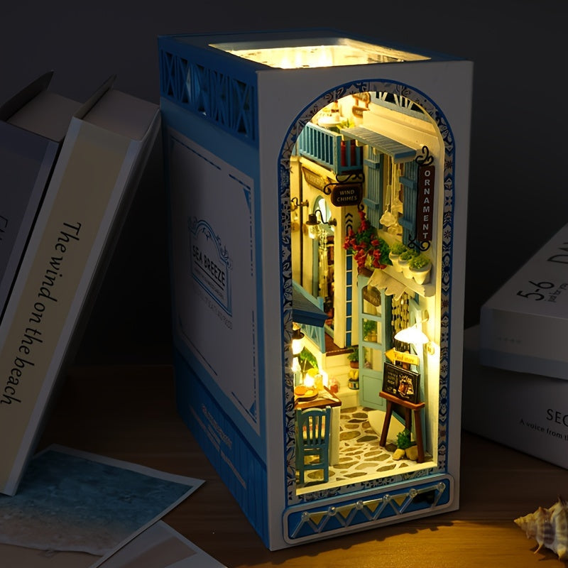 Puzzle 3D en bois fait main – Maison miniature sur le thème de la mer