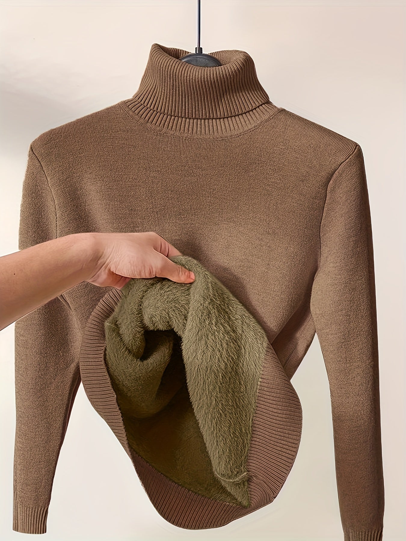 Pull Col Roulé Thermique - Confortable et Chaud pour les Jours Froids