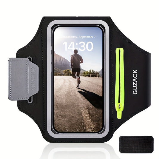 Brassard de sport avec housse pour écouteurs – Support téléphone réglable pour les coureurs