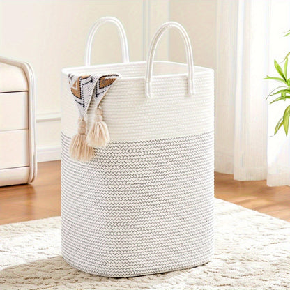 Panier à linge tissé extra grand - Grand espace, durable et pratique