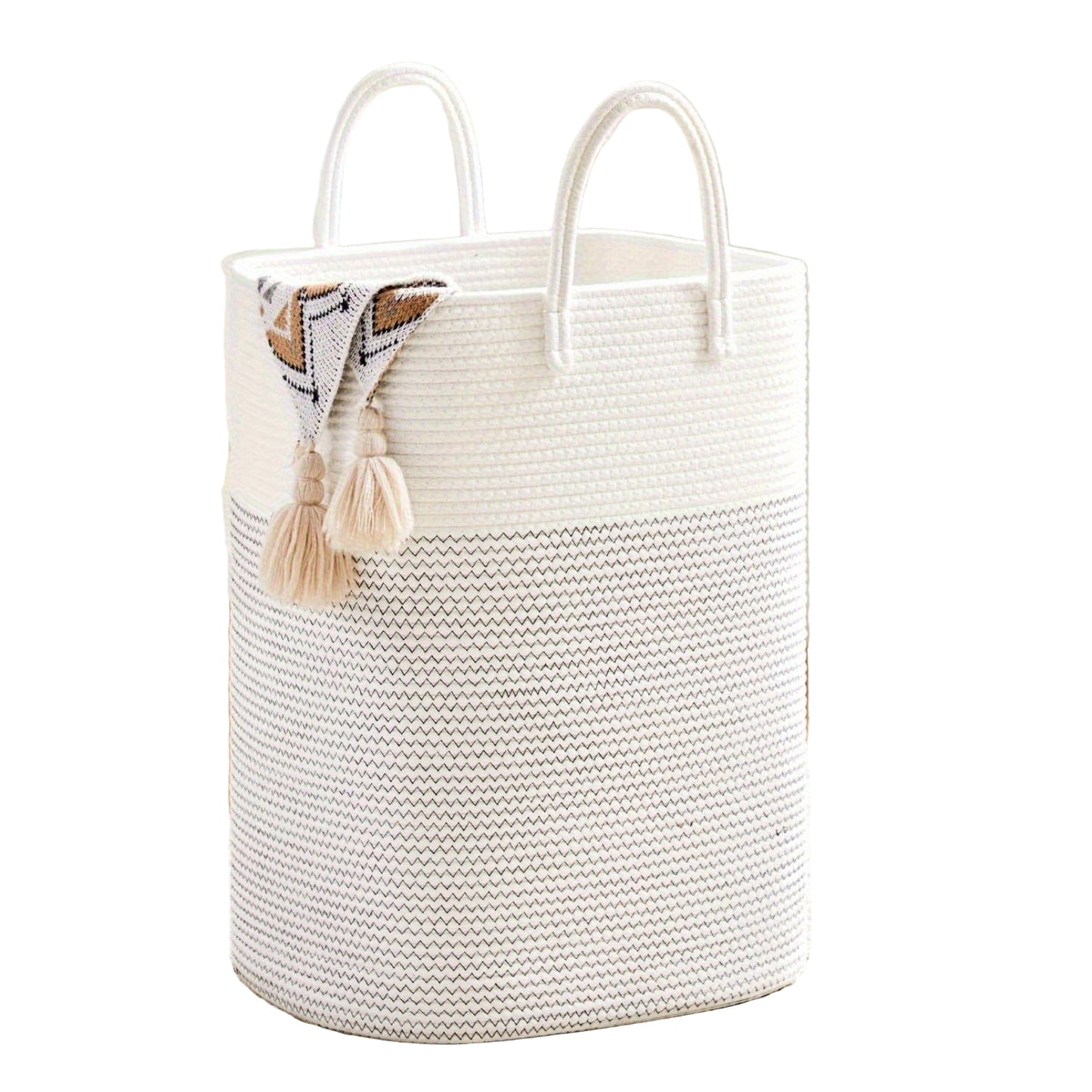 Panier à linge tissé extra grand - Grand espace, durable et pratique
