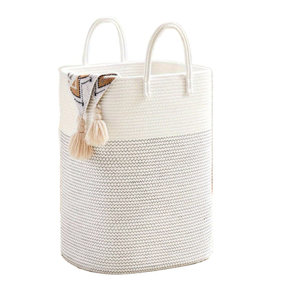 Panier à linge tissé extra grand - Grand espace, durable et pratique