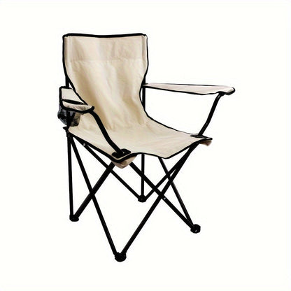 Chaise de camping pliante avec poche latérale - Cadre en acier durable pour activités en plein air