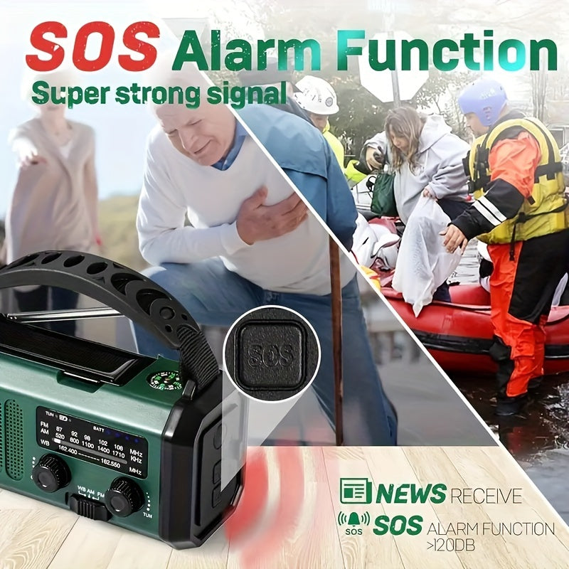 EcoPower Radiator – Radio de secours multifonction avec lampe de poche et chargeur