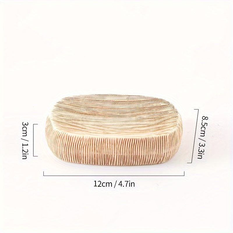 Set de Salle de Bain en Céramique Style Grain de Bois – Accessoires de Luxe pour une Touche Naturelle dans votre Salle de Bain