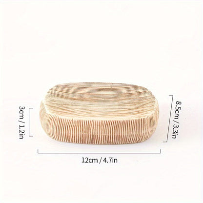 Set de Salle de Bain en Céramique Style Grain de Bois – Accessoires de Luxe pour une Touche Naturelle dans votre Salle de Bain