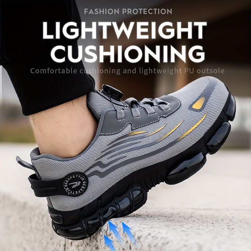 Chaussures de Sécurité pour Hommes - Respirantes et Antidérapantes avec Boucle Rotative