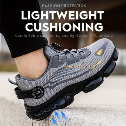Chaussures de Sécurité pour Hommes - Respirantes et Antidérapantes avec Boucle Rotative