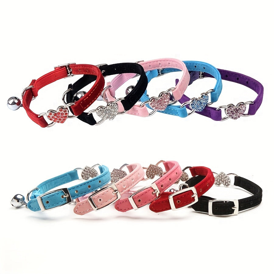 Collier pour chat Cœur Étincelant – Apportez une touche luxueuse au look de votre chat