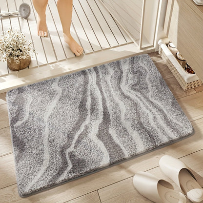 Tapis de Bain Fluffy Flocking – Absorbant et Doux pour Salle de Bain ou Cuisine