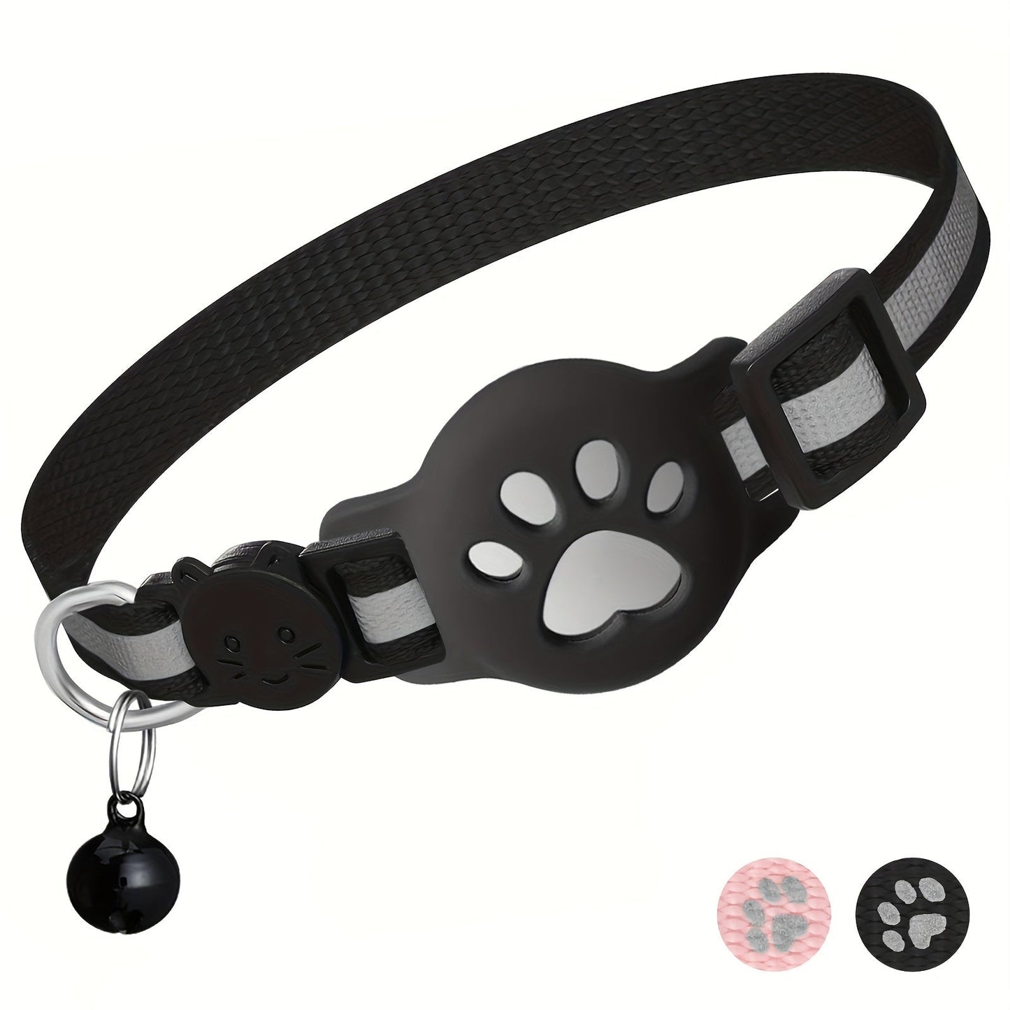 Collier pour chat avec boucle de sécurité et clochette – Réglable pour chats de différentes tailles