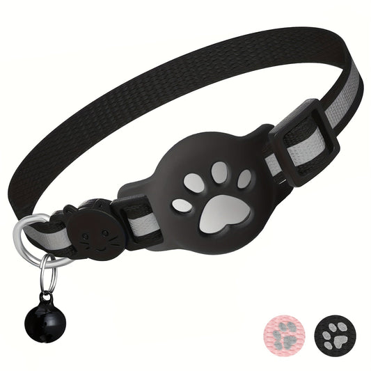 Collier pour chat avec boucle de sécurité et clochette – Réglable pour chats de différentes tailles