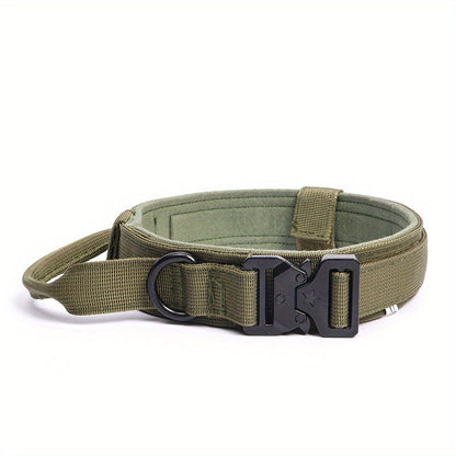 Collier tactique militaire pour chien – Réglable et durable pour chiens moyens et grands