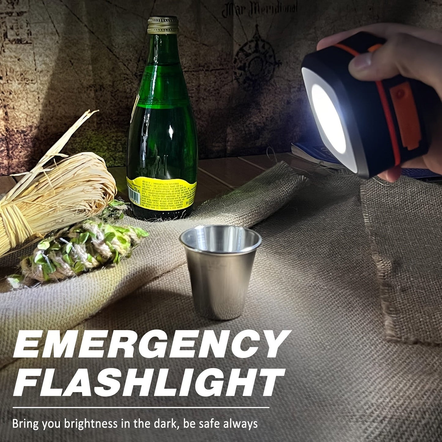 Lampe de camping pliable - Lampe LED rechargeable pour activités de plein air et urgences