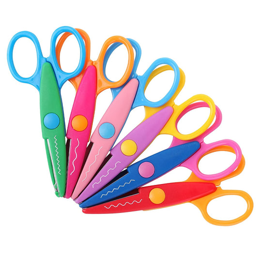 Set de ciseaux créatifs colorés – Bords décoratifs pour bricolage et DIY