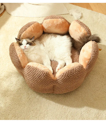 Cocoon Floral - Panier Douillet et Moelleux pour Votre Chat