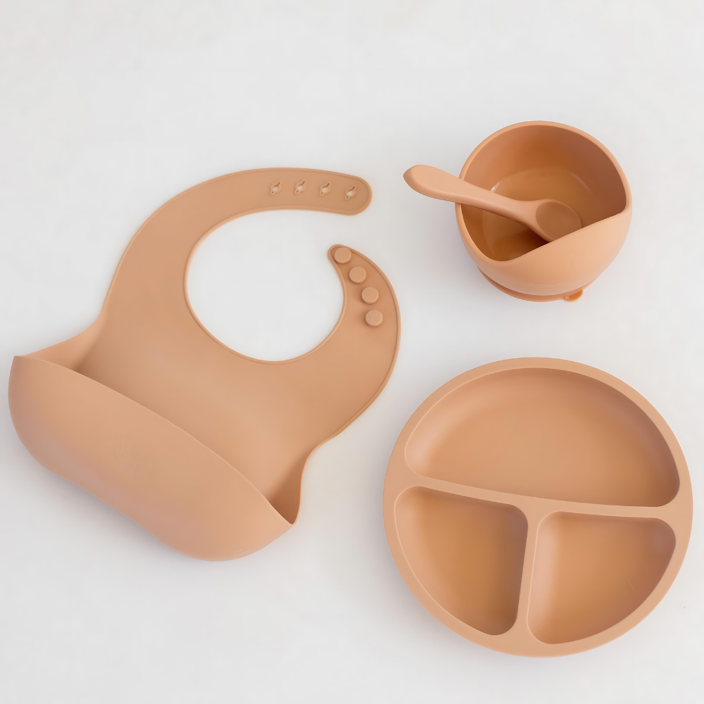 FlexiFeed - Ensemble d'alimentation pour bébé en silicone donner un nouveau nom