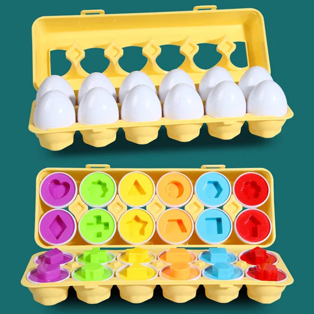 Œufs d’Apprentissage des Formes – Jeu Éducatif et Amusant pour Enfants