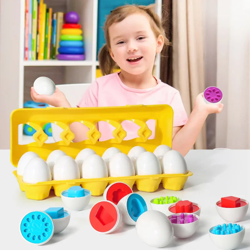 Œufs d’Apprentissage des Formes – Jeu Éducatif et Amusant pour Enfants