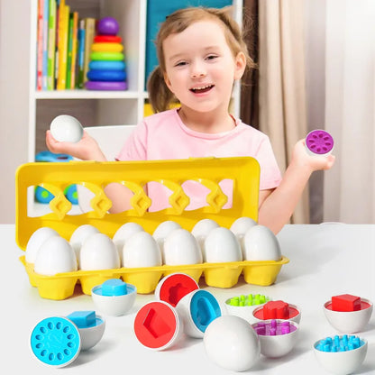 Œufs d’Apprentissage des Formes – Jeu Éducatif et Amusant pour Enfants