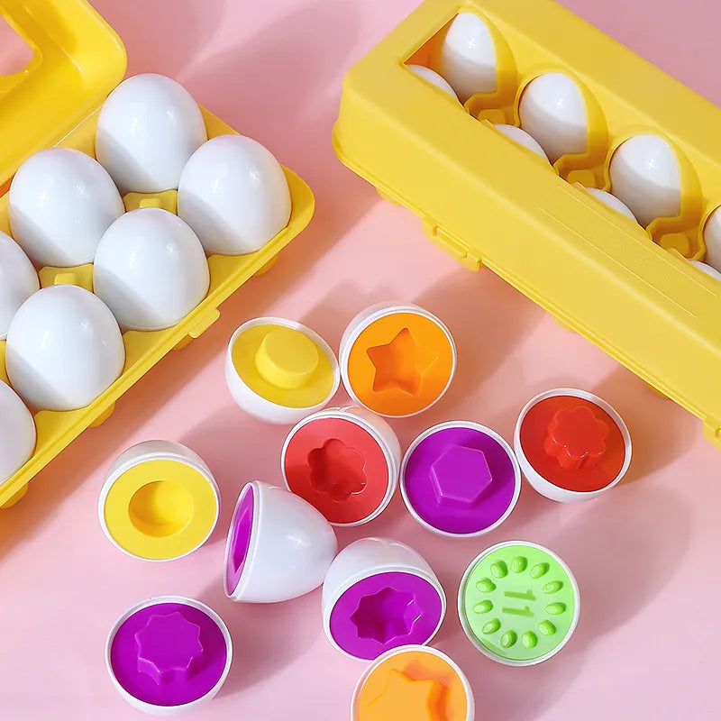 Œufs d’Apprentissage des Formes – Jeu Éducatif et Amusant pour Enfants