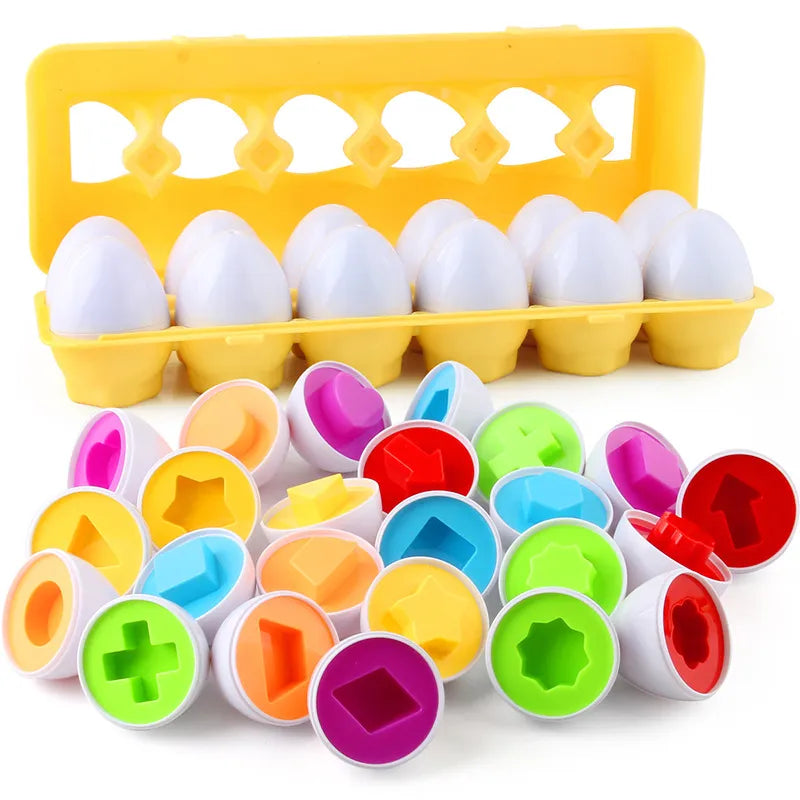 Œufs d’Apprentissage des Formes – Jeu Éducatif et Amusant pour Enfants