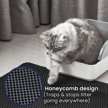 Tapis pour bac à litière PetPurity en nid d'abeille