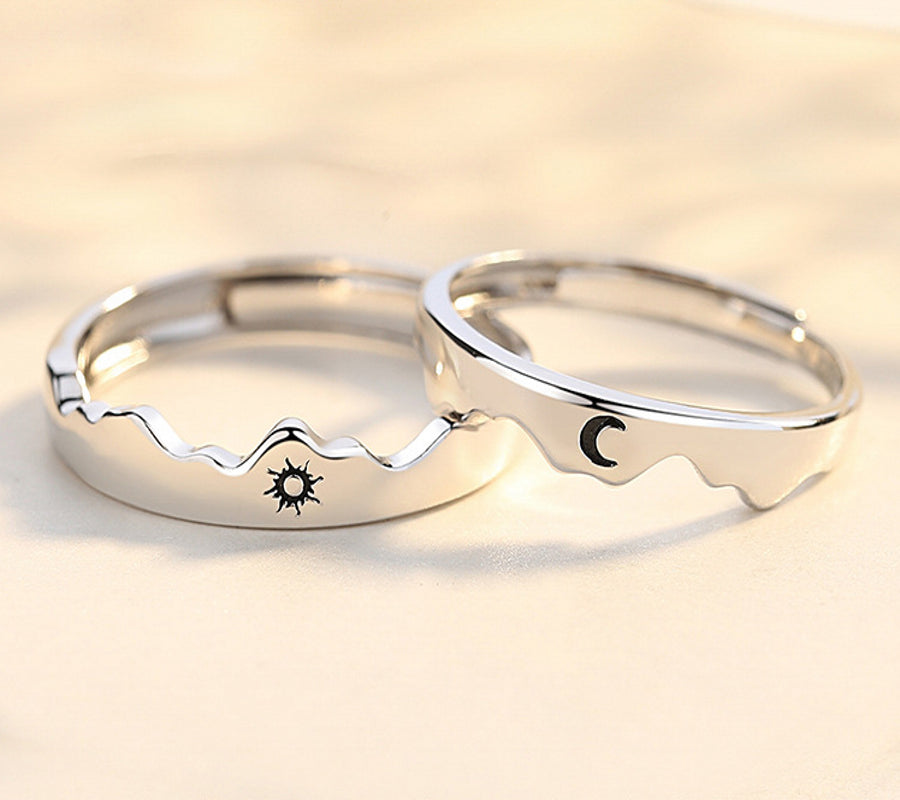 Anneaux Cœurs Liés – Symbole d'Amour Éternel
