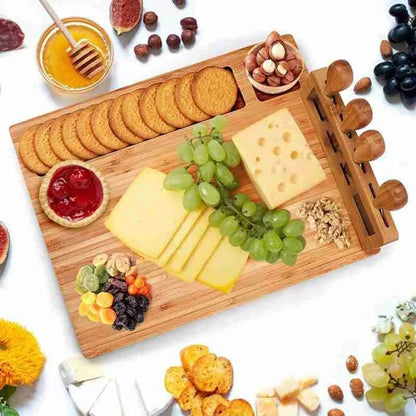 Plateau à fromage en bambou de luxe