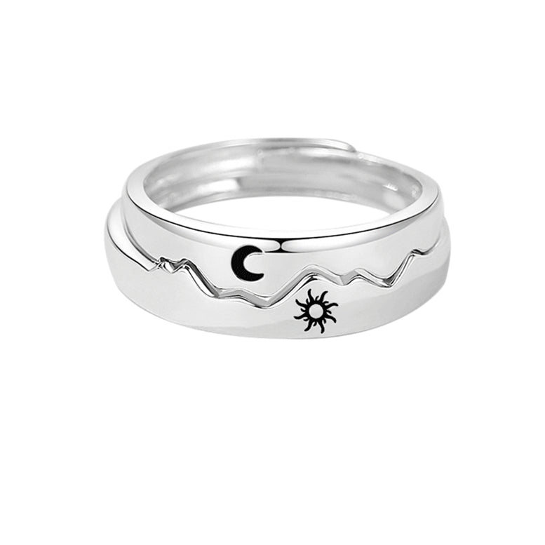 Anneaux Cœurs Liés – Symbole d'Amour Éternel