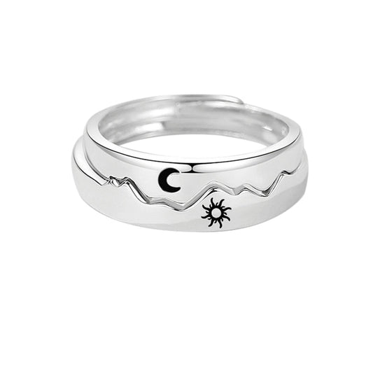 Anneaux Cœurs Liés – Symbole d'Amour Éternel