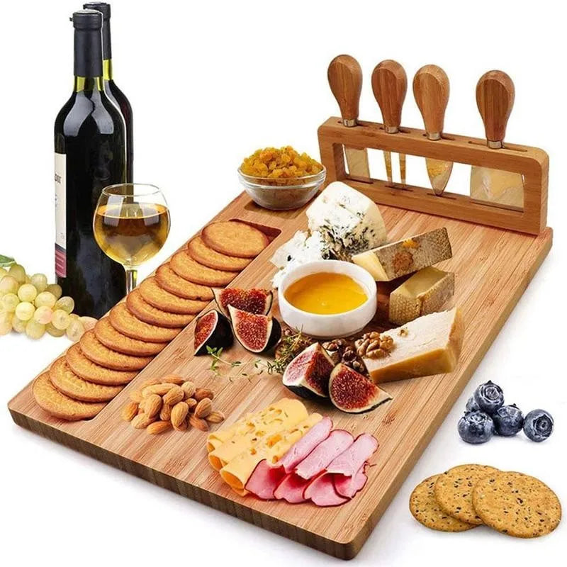 Plateau à fromage en bambou de luxe