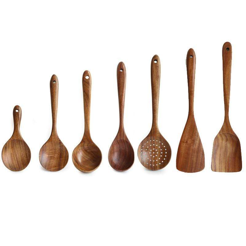 Ensemble de Cuisine en Bois Naturel – Cuisine Durable et Stylée